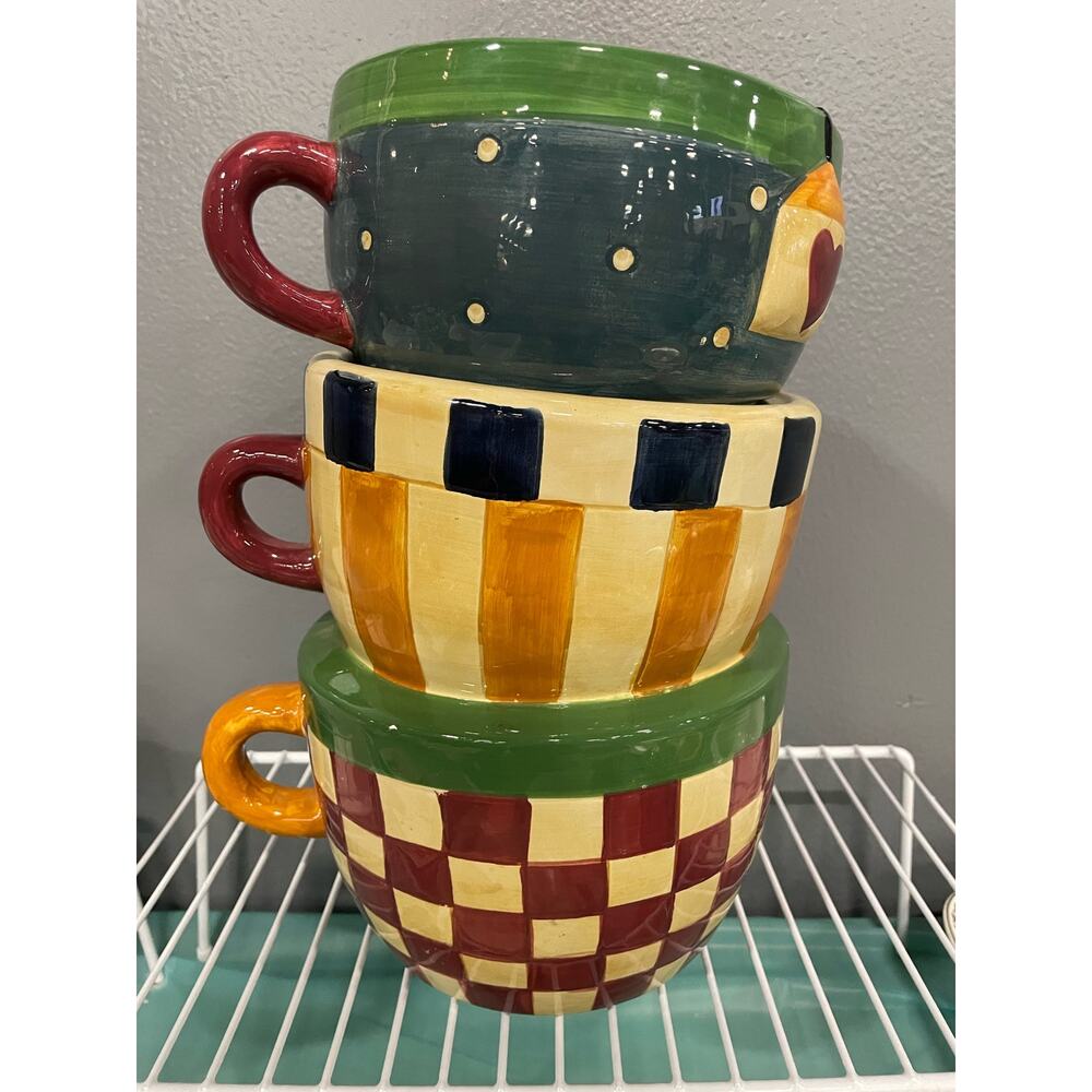 Vintage Cookie Jar Espresso Cups Sakura Debbie Mumm